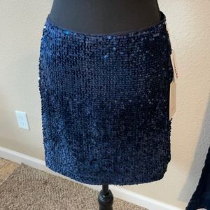 Women’s Blue sequins skirt